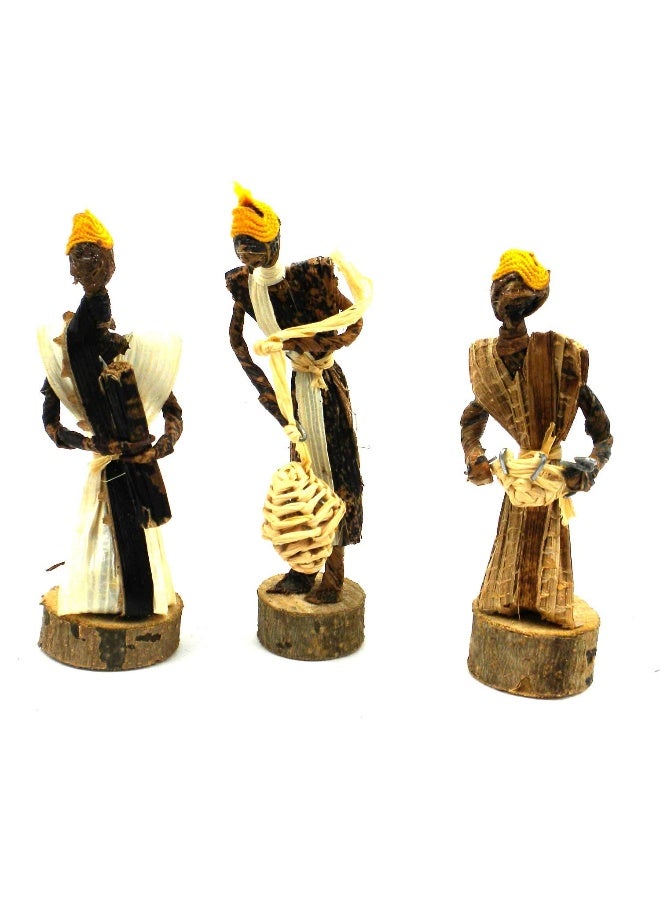 Global Crafts Nativity Set Handmade in Kenya from Banana Fiber - Image 3